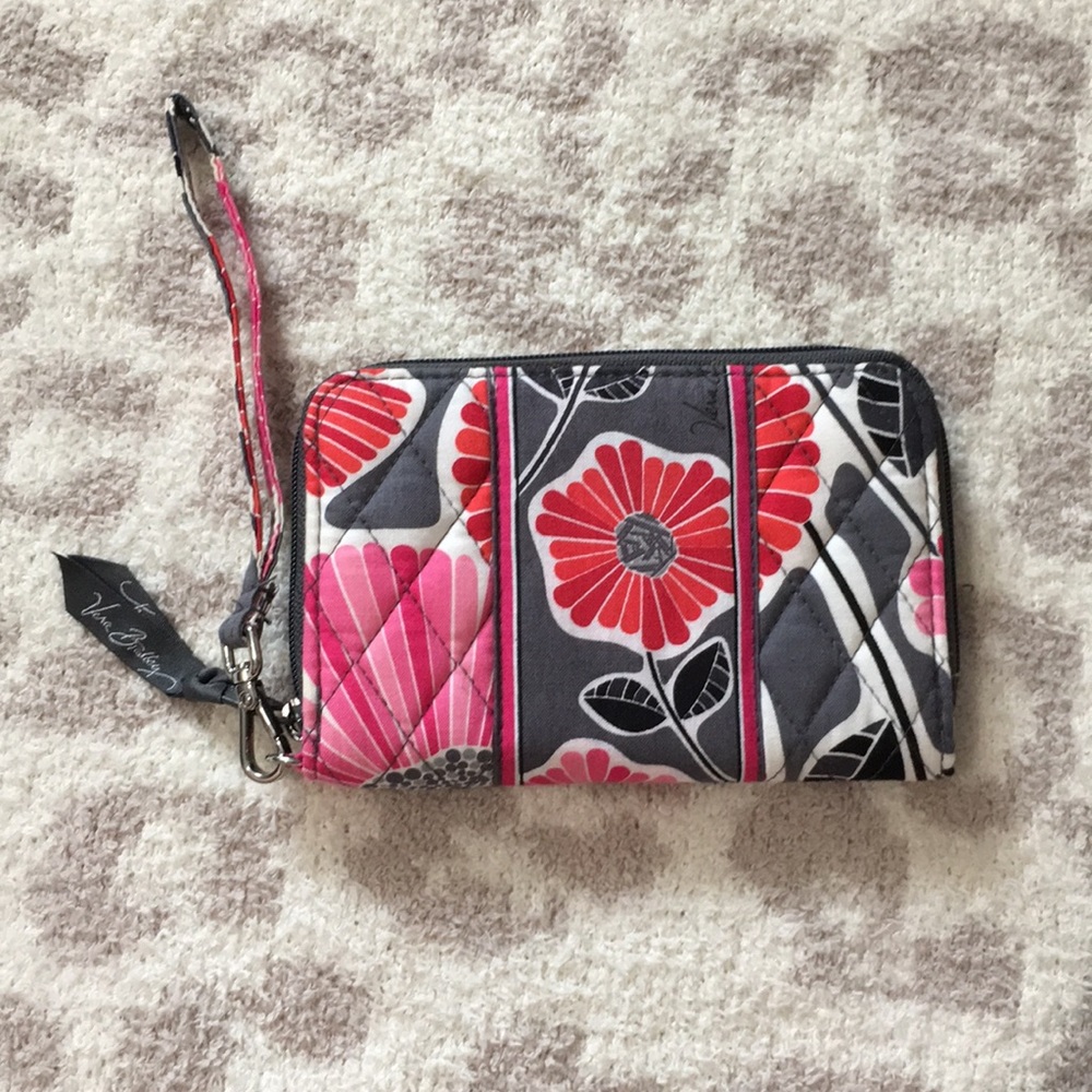 Vera Bradley Cheery Blossoms Zip Wristlet - Picture 1 of 5